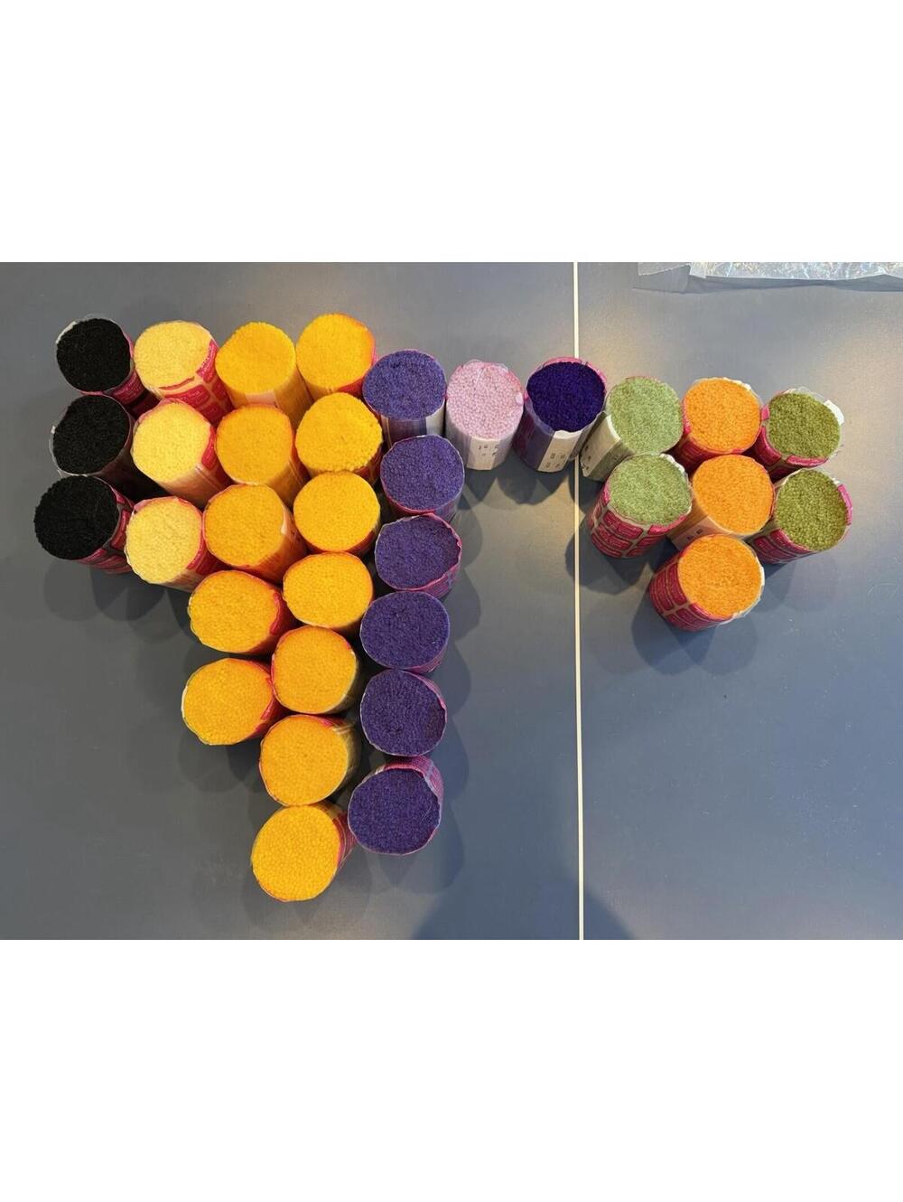 Lot Of Mary Maxim Rug Yarn 34 Count Various Colors